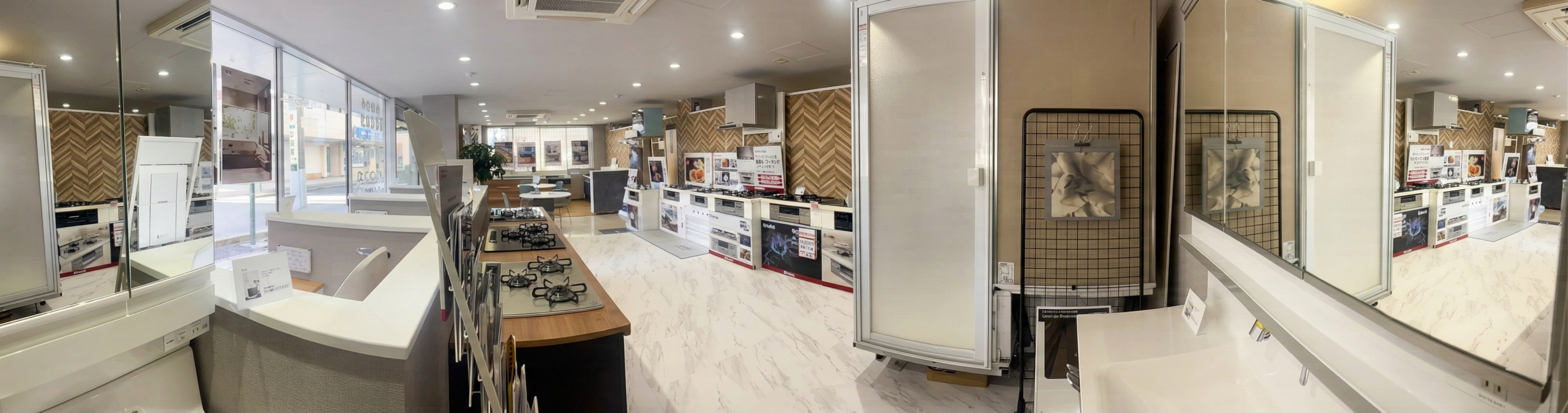 ショールーム フローリング展示