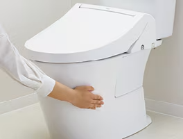 アメージュ　フチレス　掃除しやすい。