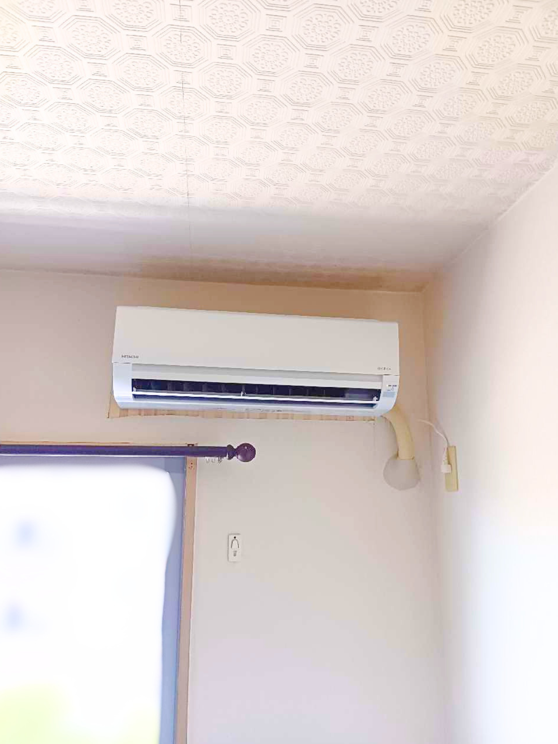 日立12畳用ルームエアコン交換後の室内機