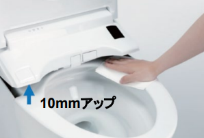 TOTO GGA1のお掃除リフト機能
